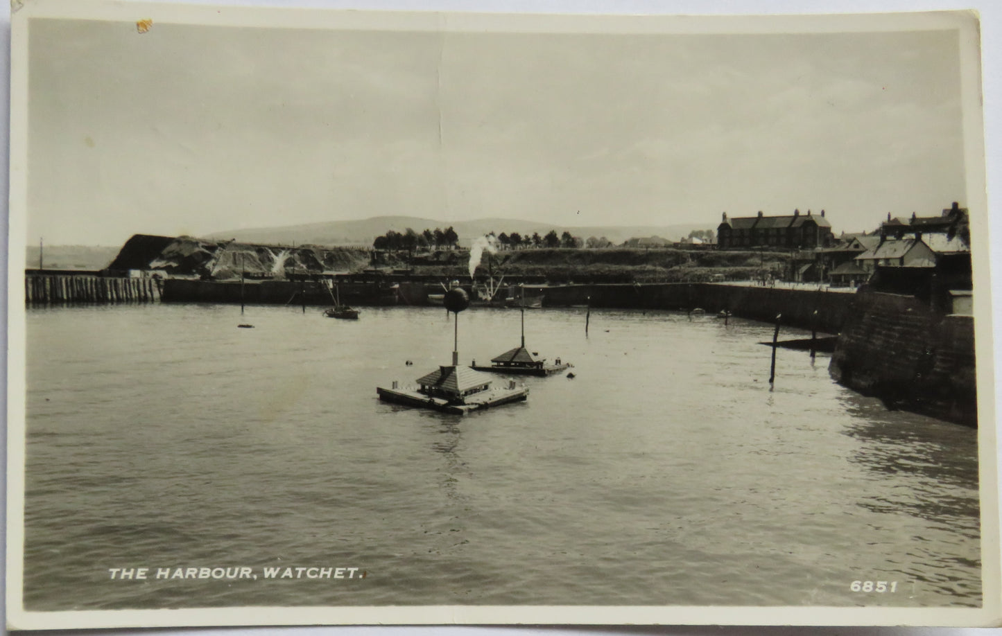 Vintage Postcard of The Harbour, Watchet