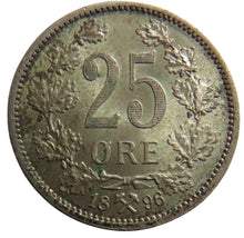 Load image into Gallery viewer, 1896 Norway Silver 25 Øre Coin In Higher Grade
