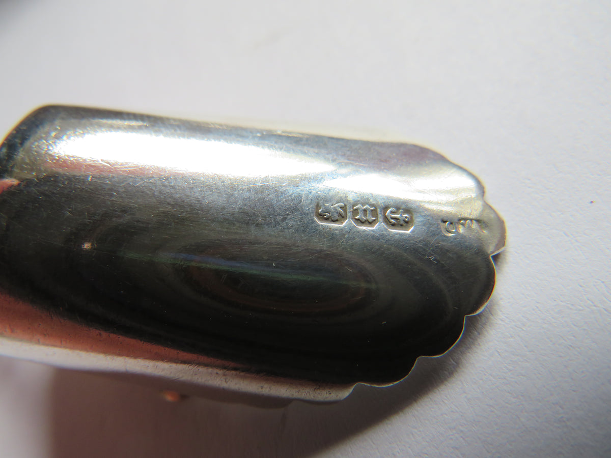 Antique Victorian Sterling Silver & Mother of Pearl Sugar Shovel Spoon Hallmarked Birmingham 1894