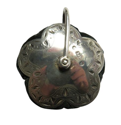 Antique Victorian Floral Shaped Pin Cushion By Bent & Parker 1876