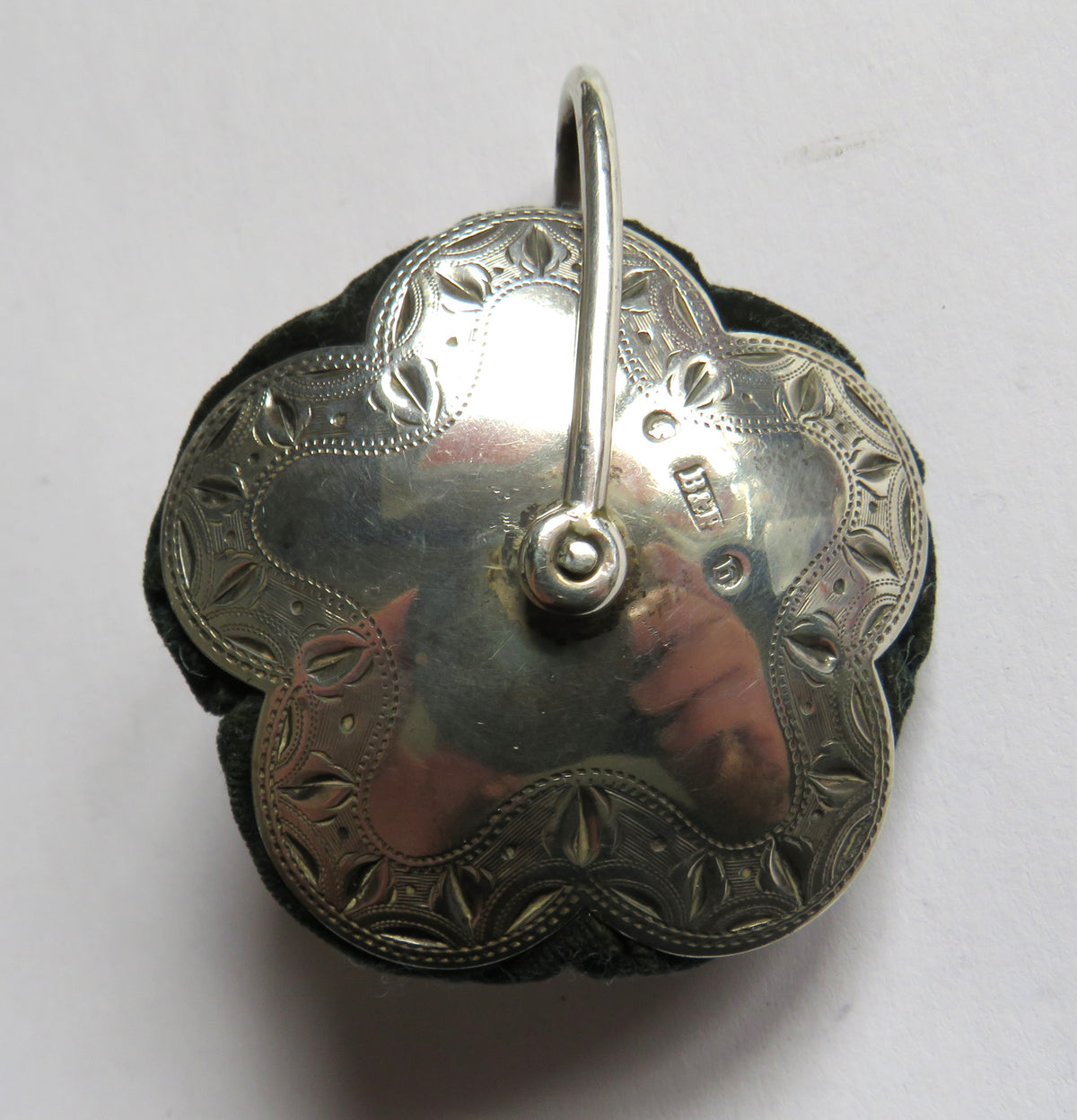 Antique Victorian Floral Shaped Pin Cushion By Bent & Parker 1876