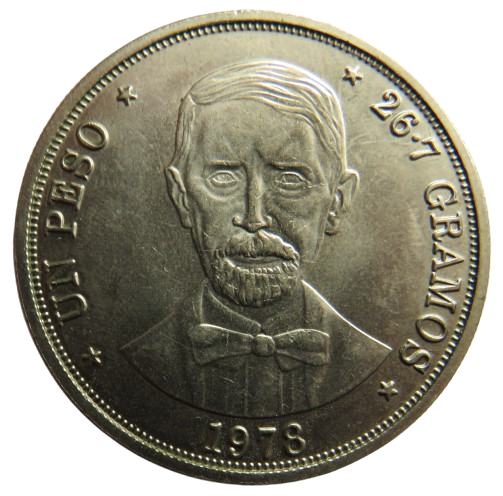 1978 Dominican Republic One Peso Coin