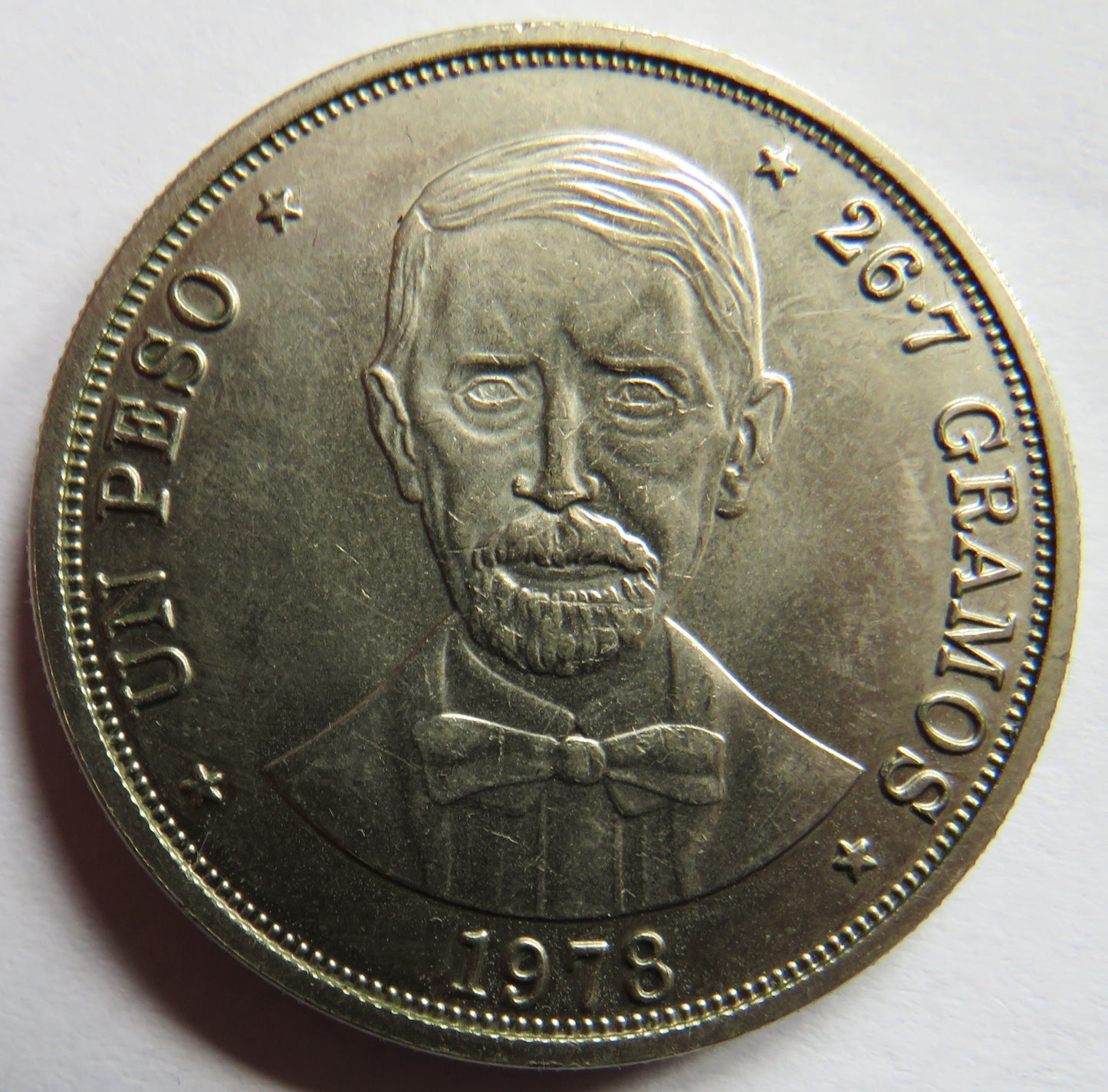 1978 Dominican Republic One Peso Coin