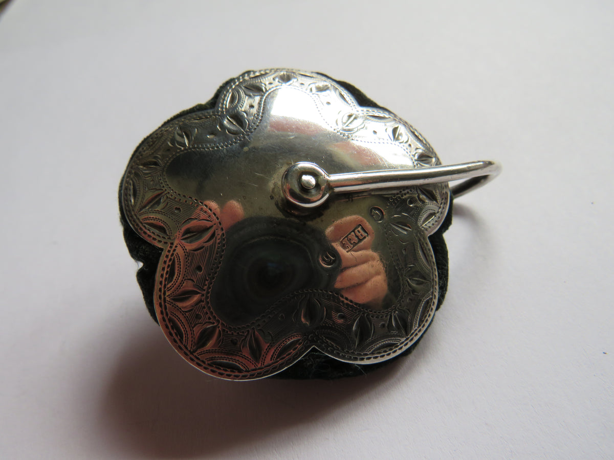 Antique Victorian Floral Shaped Pin Cushion By Bent & Parker 1876