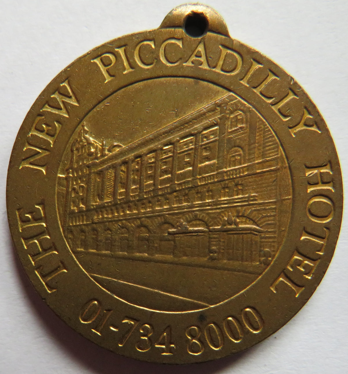 The New Piccadilly Hotel Advertising Medal / Token