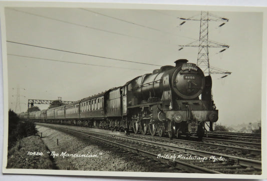 Vintage Postcard of  "The Mancunian" British Railways Photo