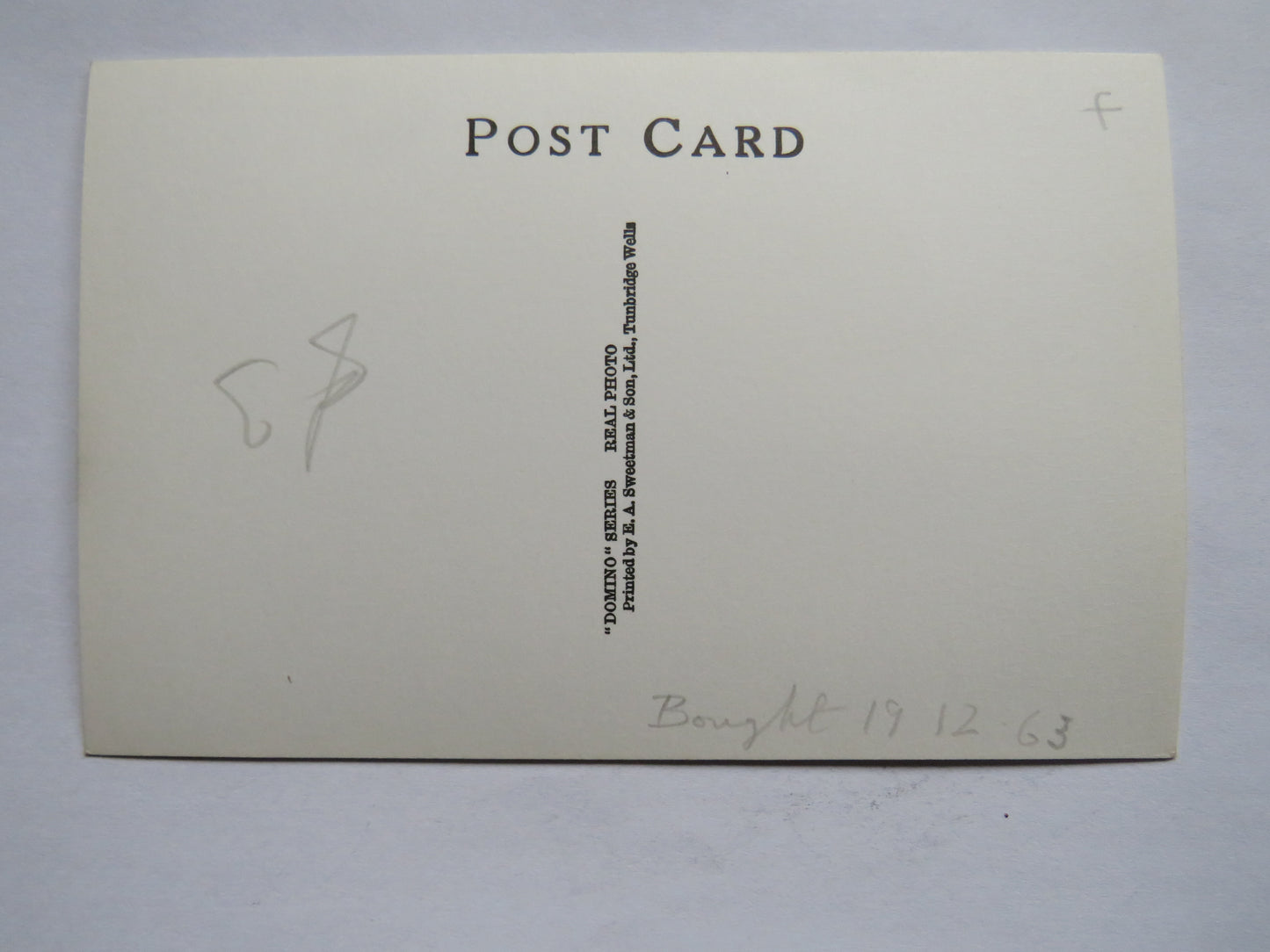 Vintage Postcard of  "The Mancunian" British Railways Photo