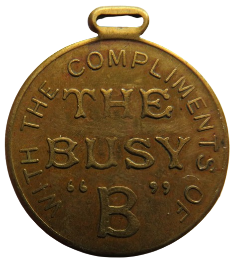 1953 Queen Elizabeth II Coronation Medal With The Compliments of the Busy "B"