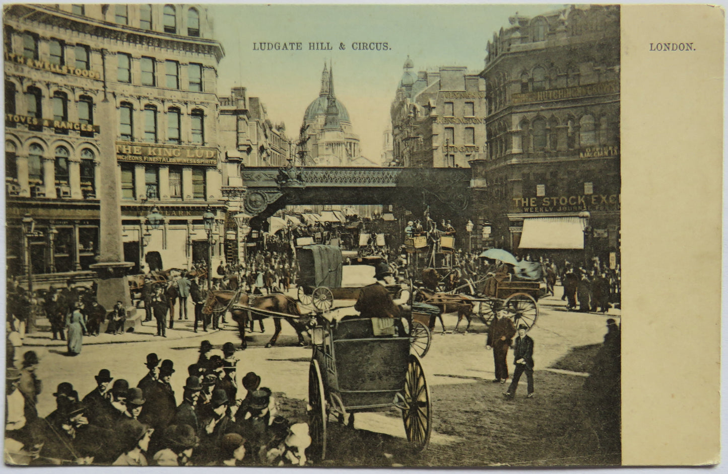 Vintage Postcard of Ludgate Hill & Circus, London