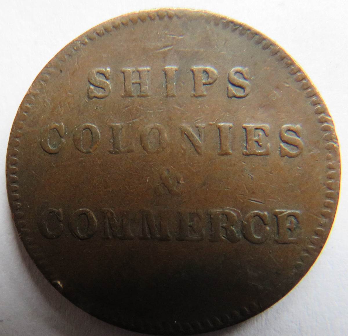 Ships Colonies & Commerce Token Prince Edward Island Canada