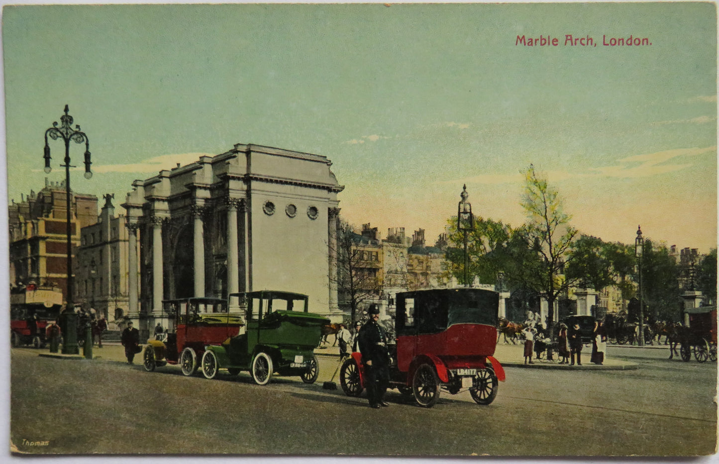 Vintage Postcard of The Marble Arch, London