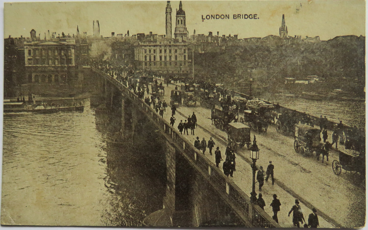 Vintage Postcard of London Bridge