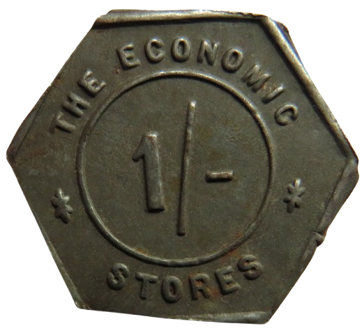 The Economic Stores 1/- Vintage Token