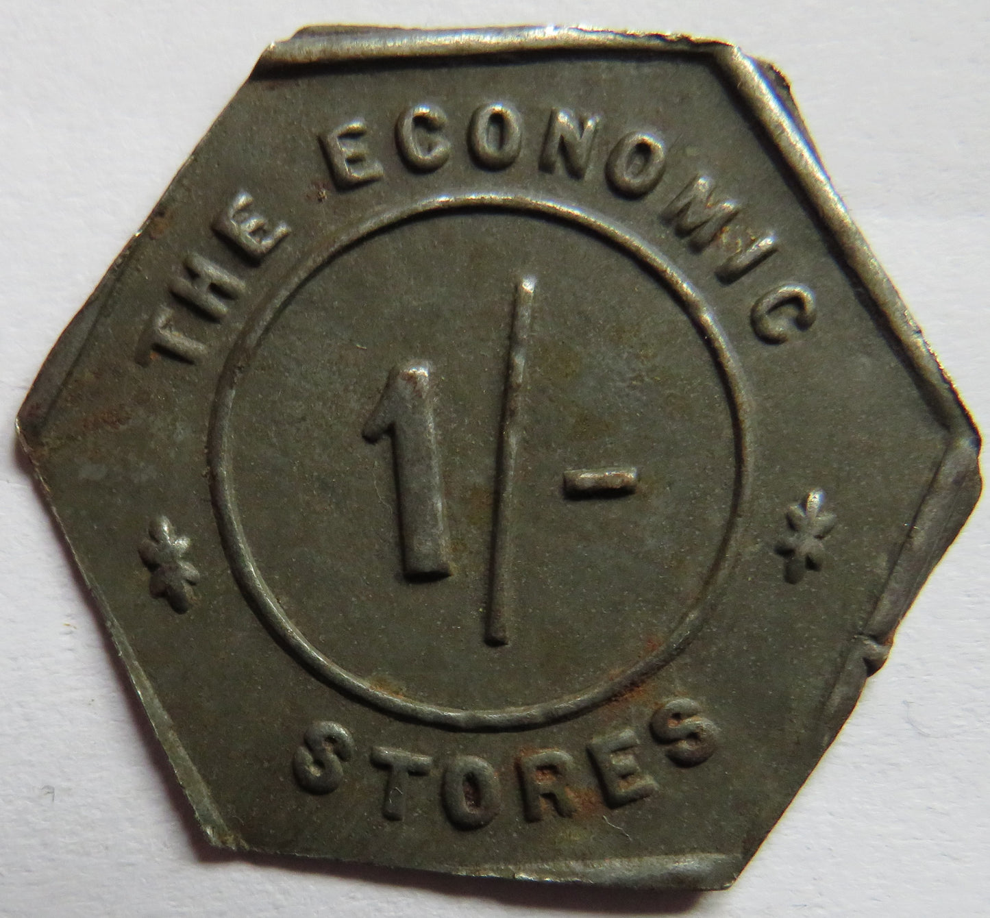 The Economic Stores 1/- Vintage Token