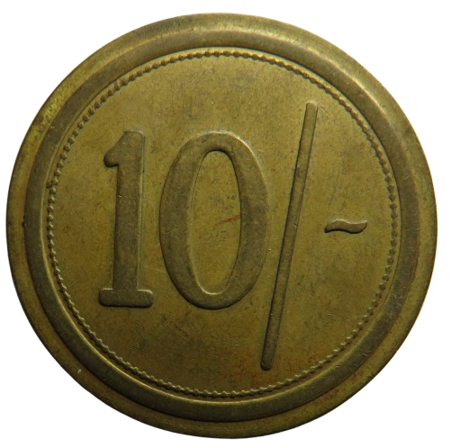 C & W Ltd 10/- Vintage Token