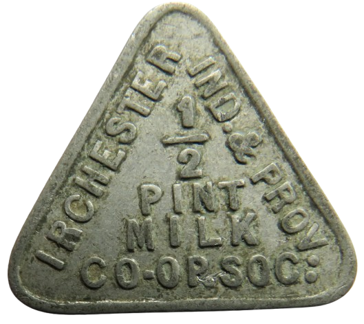 Irchester CO-OP Society 1/2 Pint Milk Token