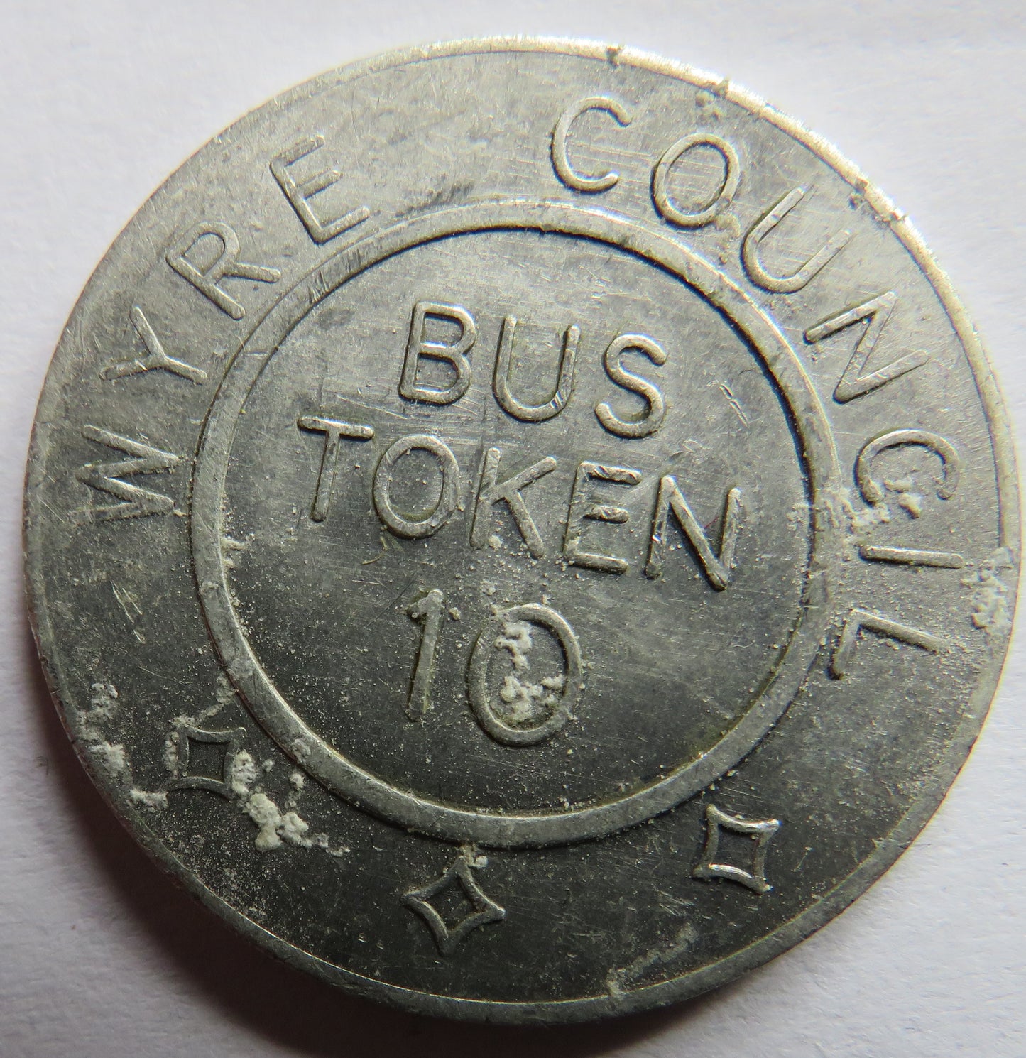 Wyre Council Bus Token 10