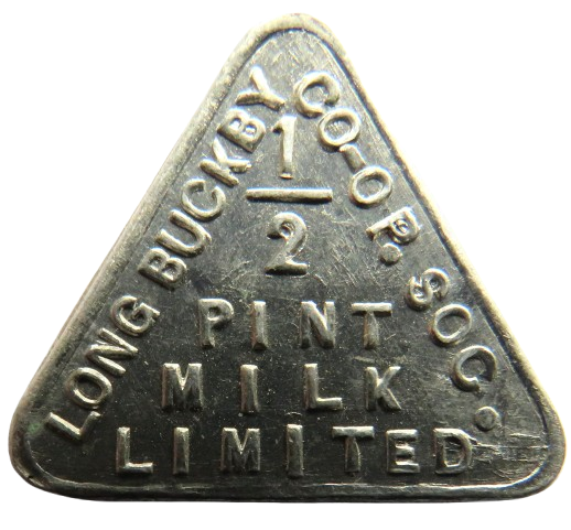 Long Buckby CO-OP Society 1/2 Pint Milk Token