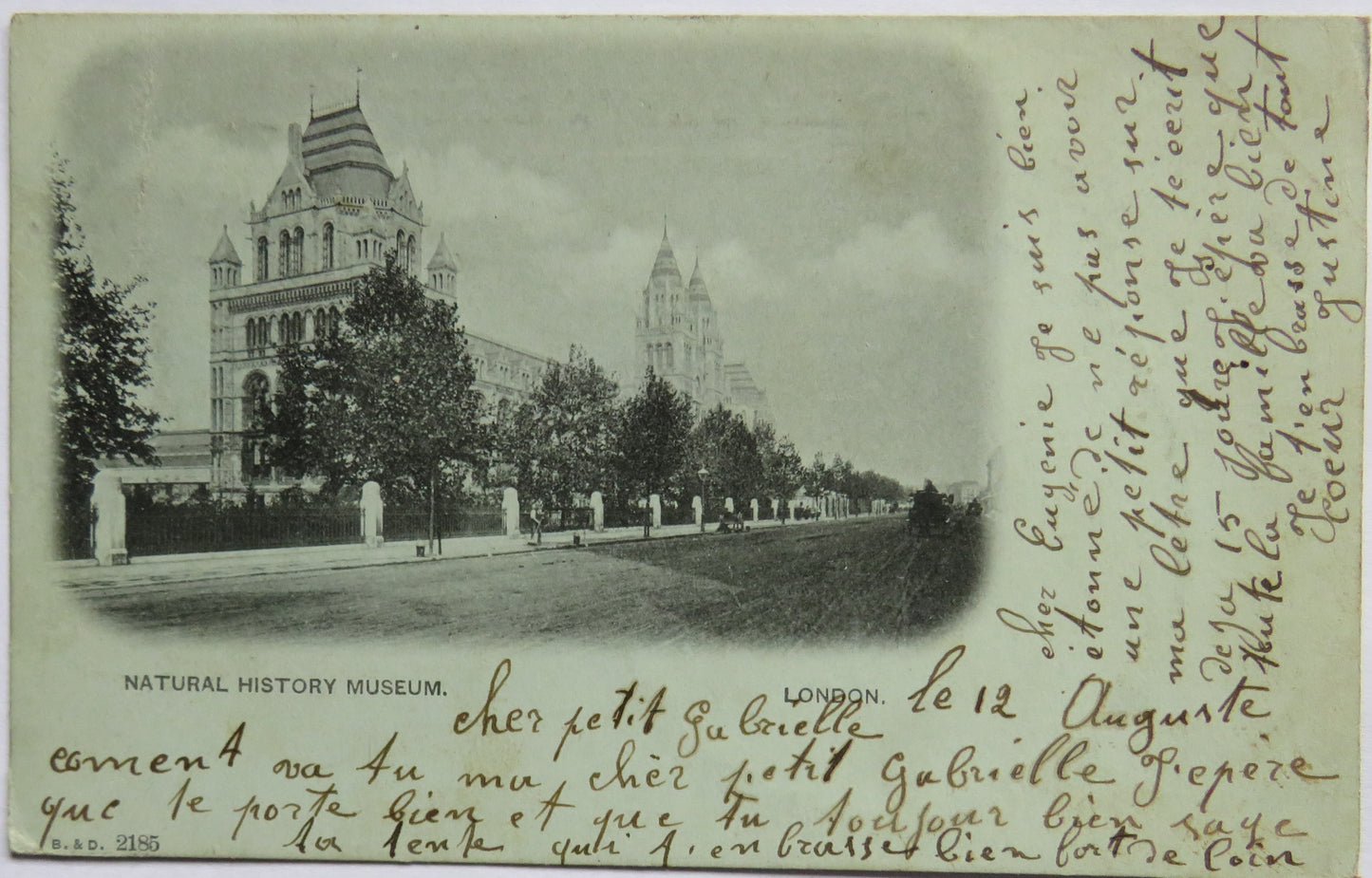 Vintage Postcard of View of The Natural History Museum 1933