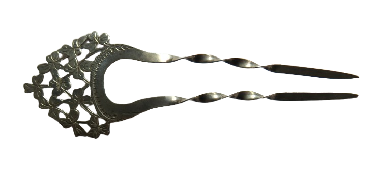 Antique Ladies Silver Hair Comb / Pin By Reynolds & Westwood Hallmarked Birmingham 1906