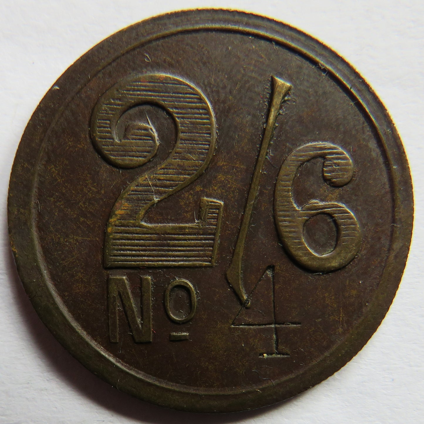 R.H & Sons, London Vintage 2/6 Barber Token