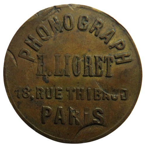 Phonograph A.Lioret  Paris / Lioretgraph Automatique Token
