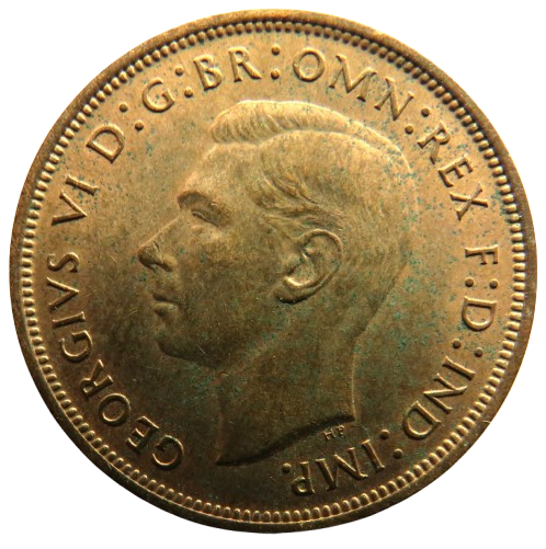 1938 King George VI One Penny Coin In High Grade - Great Britain