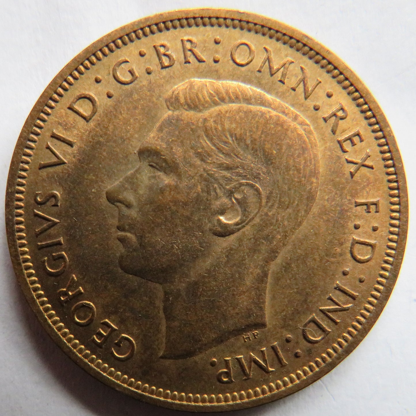 1939 King George VI One Penny Coin In High Grade - Great Britain