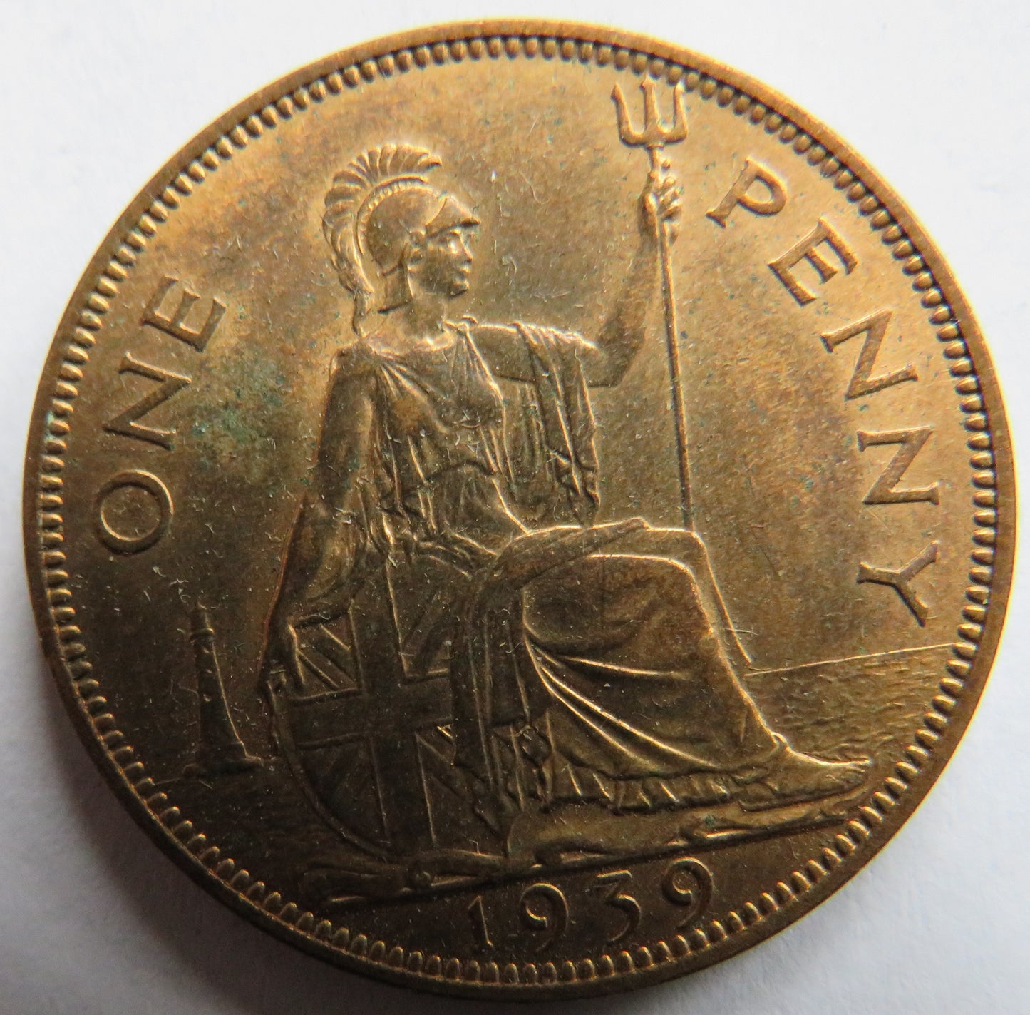 1939 King George VI One Penny Coin In High Grade - Great Britain