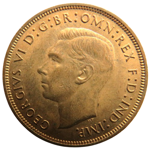 1939 King George VI One Penny Coin In High Grade - Great Britain