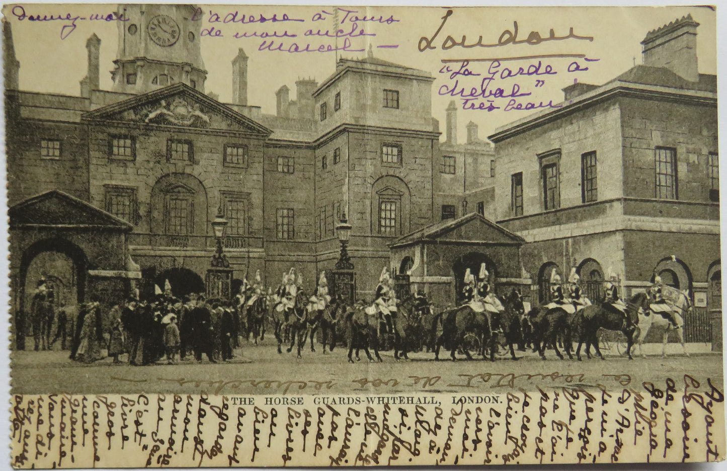 Vintage Postcard of The Horse Guards Whitehall, London