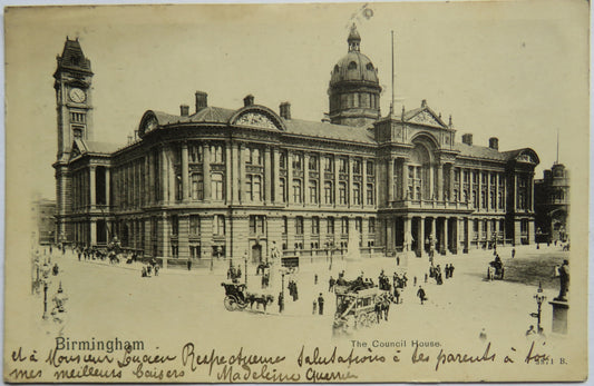 Vintage Postcard of Birmingham 1909