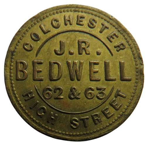 J.R. Bedwell Colchester High Street Vintage Advertising Token