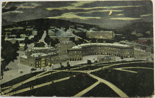 Vintage Postcard of Buxton From Town Hall