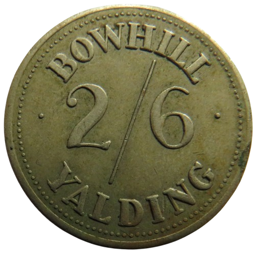 Bowhill Yalding 2/6 Vintage Token