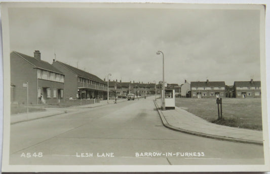 Vintage Postcard of Lesh Lane, Barrow-In-Furness