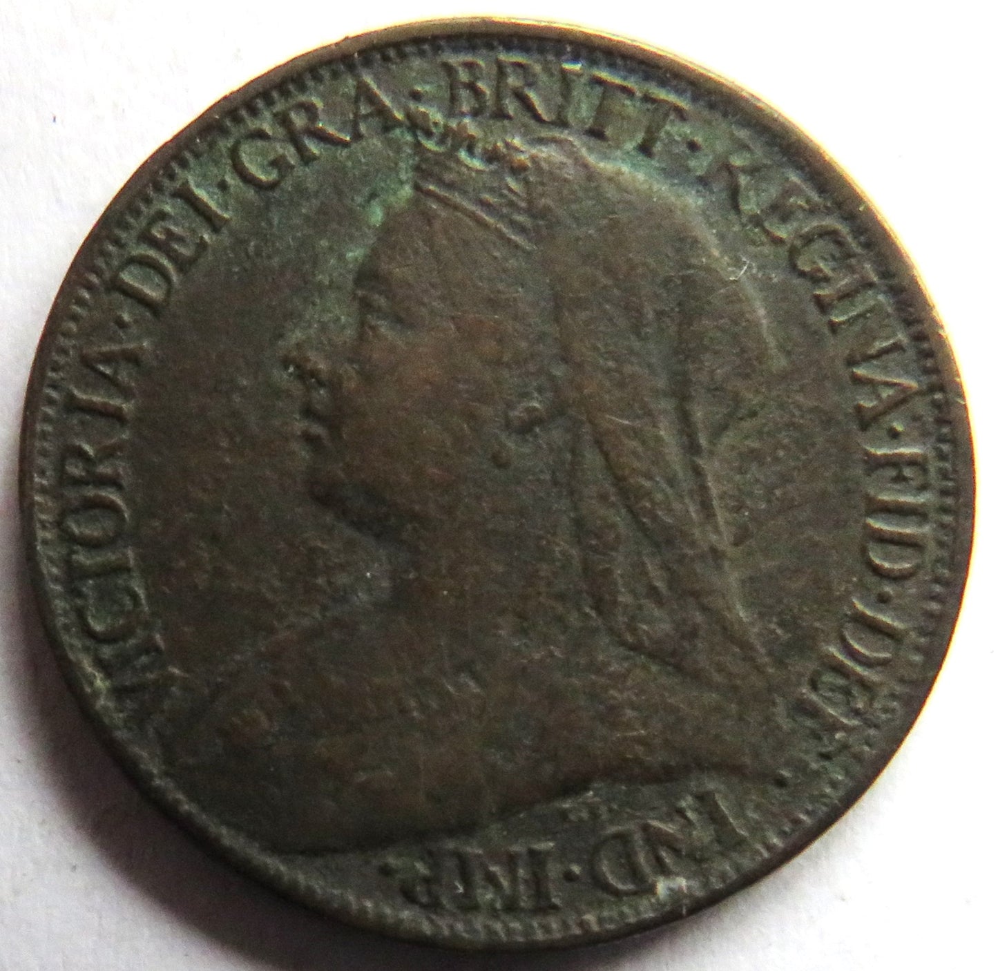 1901 Queen Victoria Farthing Coin - Great Britain