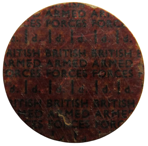 British Armed Forces 1d Vintage Token