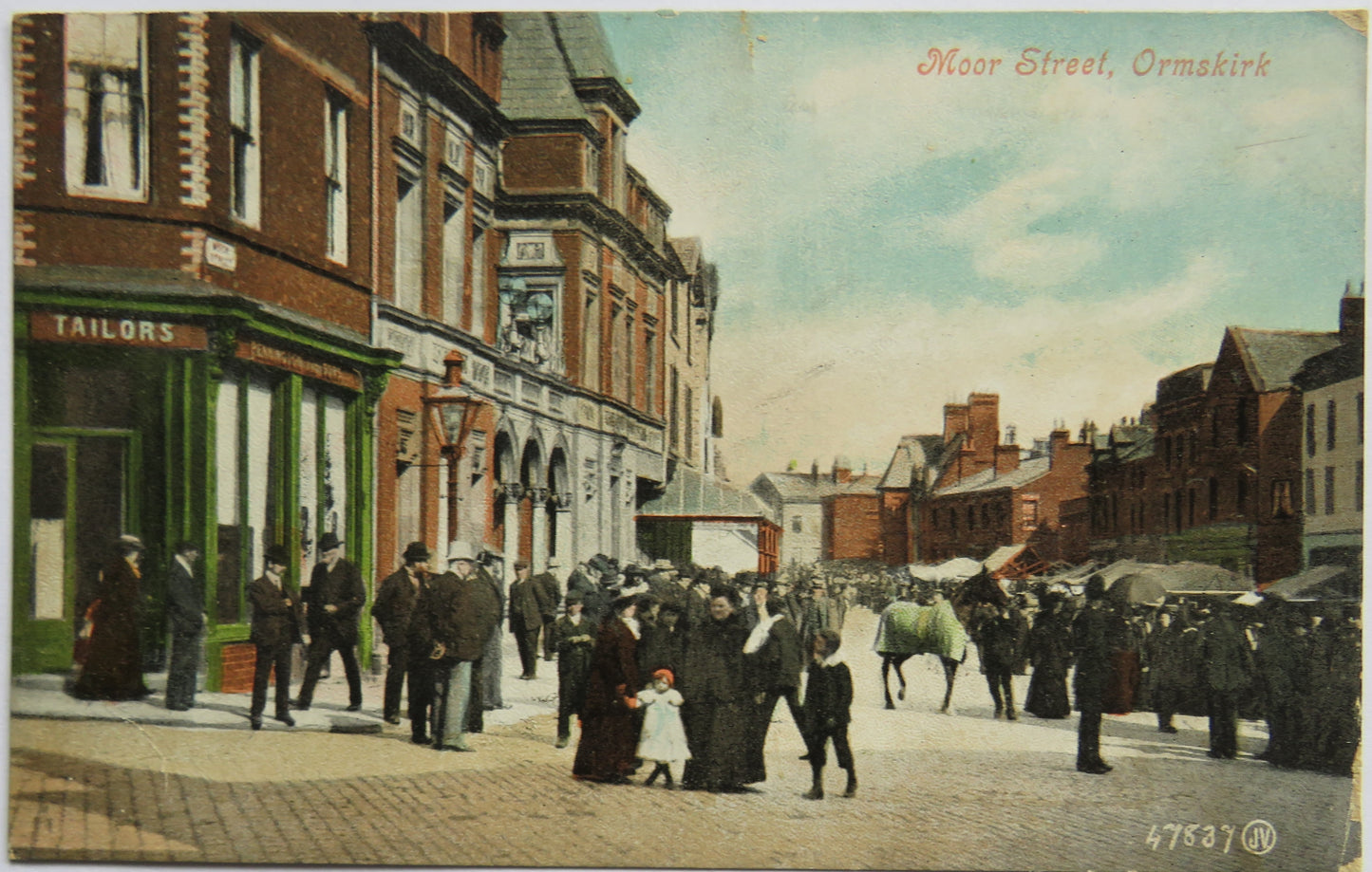 Vintage Postcard of Moor Street, Ormskirk 1903