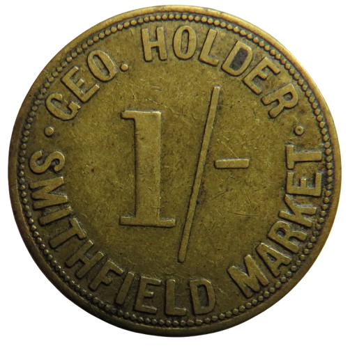 George Holder Smithfield Market Birmingham 1/- Token