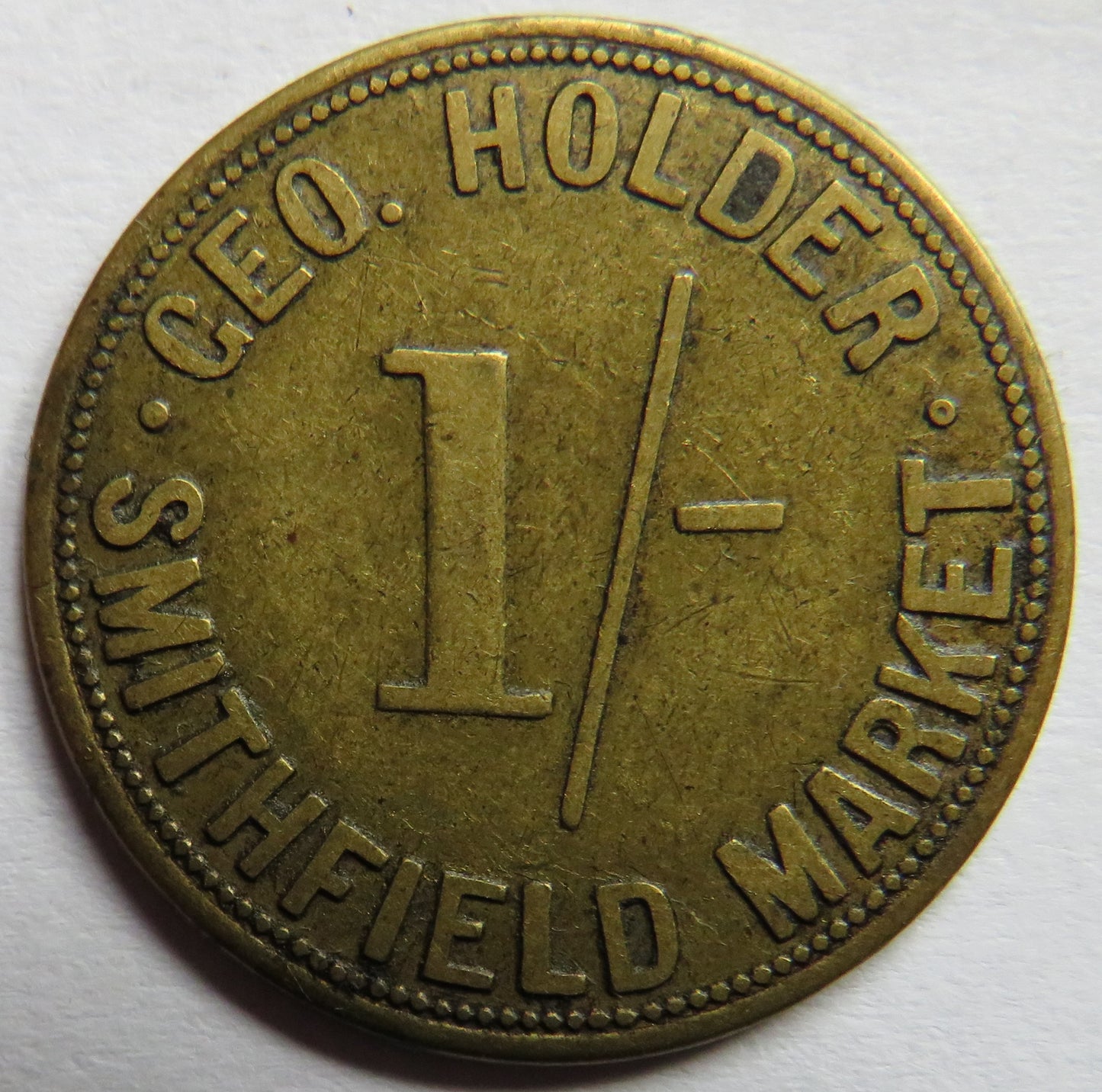 George Holder Smithfield Market Birmingham 1/- Token