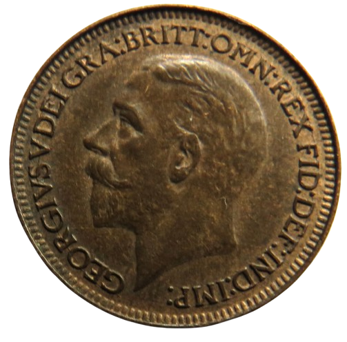 1927 King George V Farthing Coin In Higher Grade - Great Britain