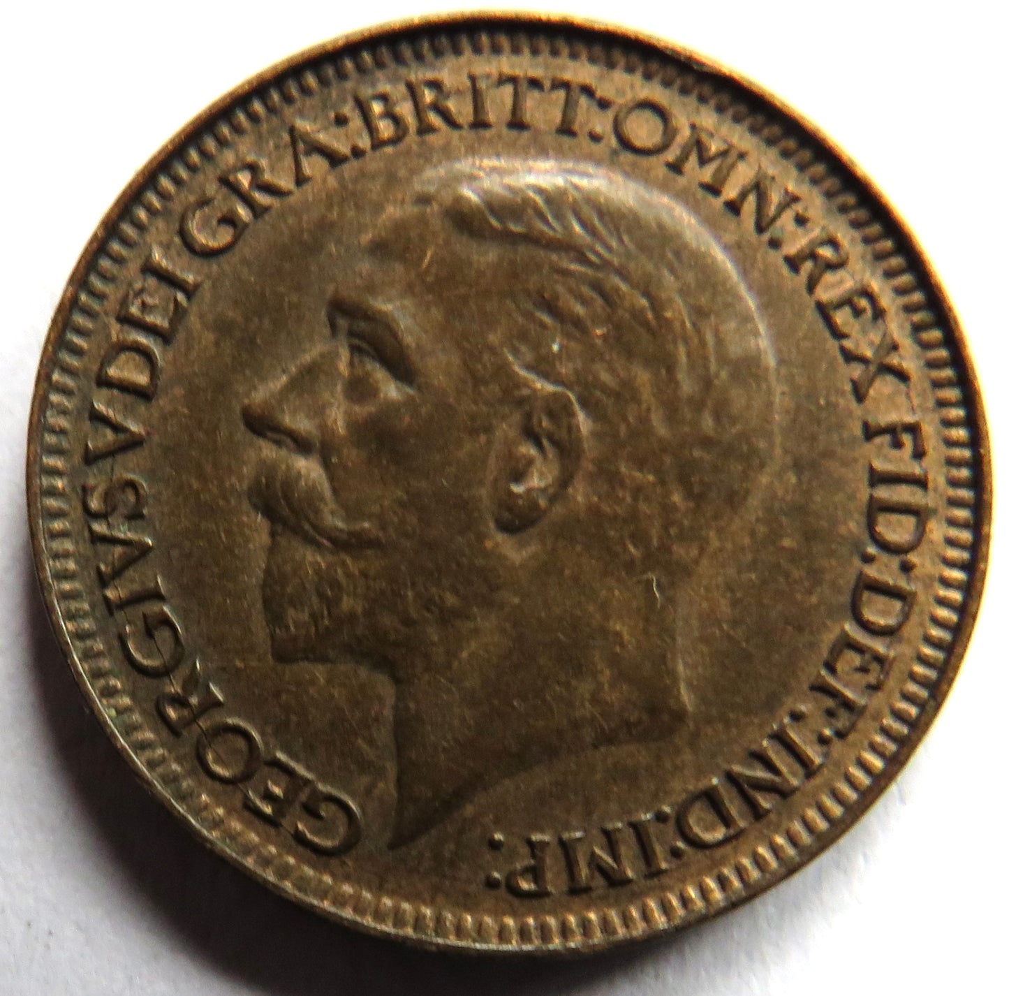 1927 King George V Farthing Coin In Higher Grade - Great Britain
