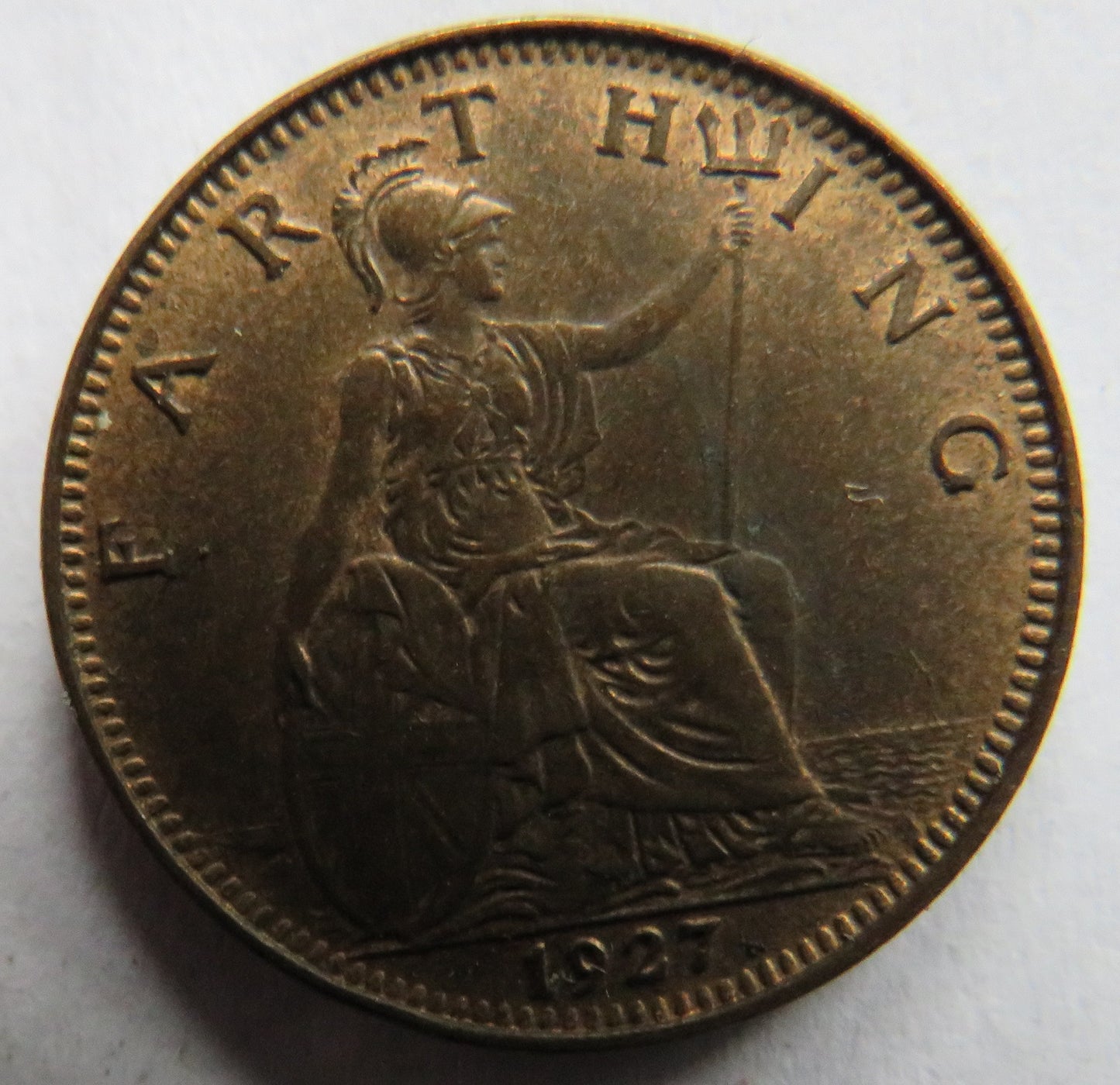1927 King George V Farthing Coin In Higher Grade - Great Britain