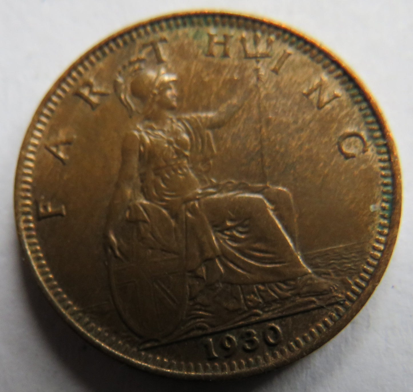 1930 King George V Farthing Coin In Higher Grade - Great Britain