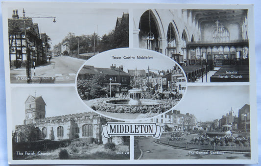 Vintage Multiview Postcard of Middleton