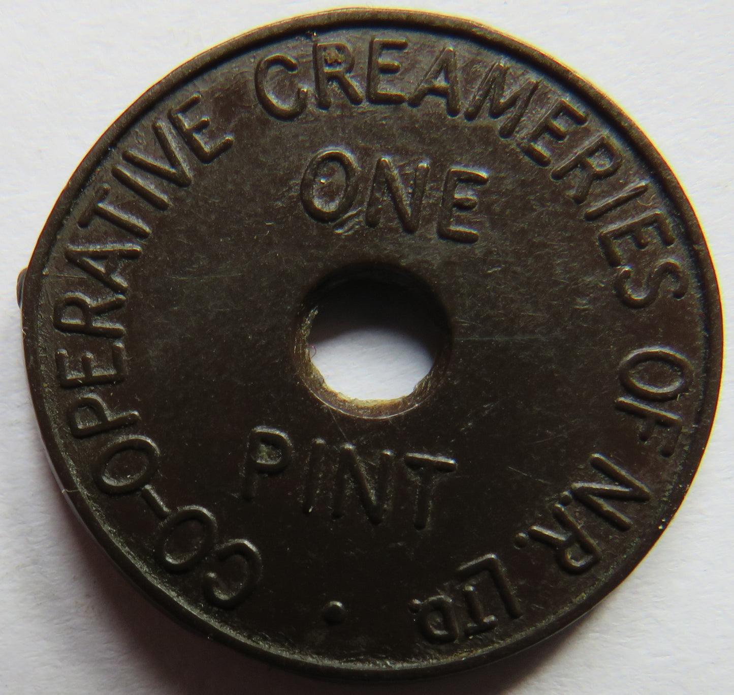 Cooperative Creameries of N.R. Ltd One Pint Token