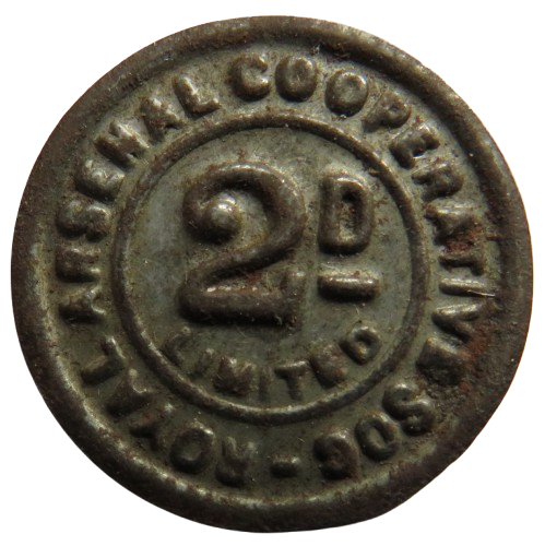 Royal Arsenal Cooperative Society 2d Token