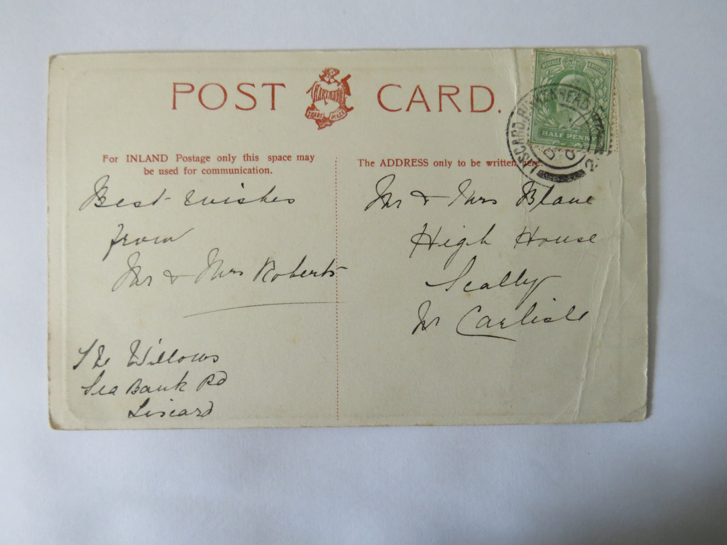 Vintage Postcard of Liverpool Landing Stage, With Best Wishes