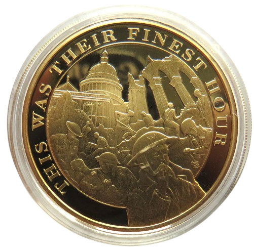 2020 Gibraltar One Crown Commemorative Coin "This Was Their Finest Hour"